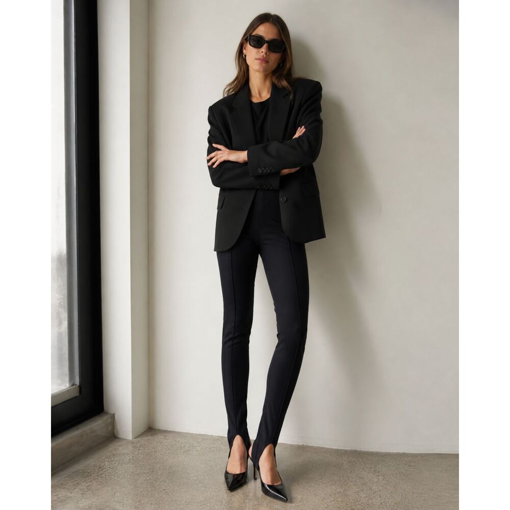 ANINE BING Black Horse Stir Up Leggings Pants Trousers  Women's Size 36
